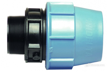 PP 16 x 1/2" Anschlussverschraubung mit Außengewinde
