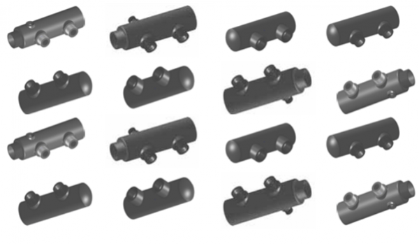 PP Verteilersystem untere Auslässe mit IG