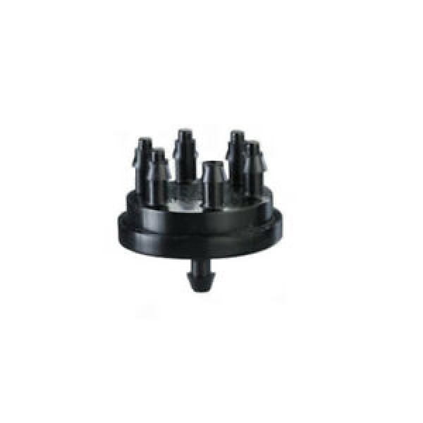 Tropfer mit 6 Ausgänge – 4 l/h für SXB/XS AUF ERDSPIESS: Einstellbare Micro-Sprüher auf Erdspieß