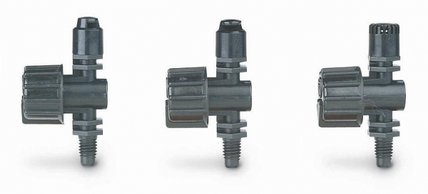 360° selbsthaltender Mikro-Sprüher Typenreihe XS - Micro-Sprüher, einstellbarer Durchfluss und Sprühweite