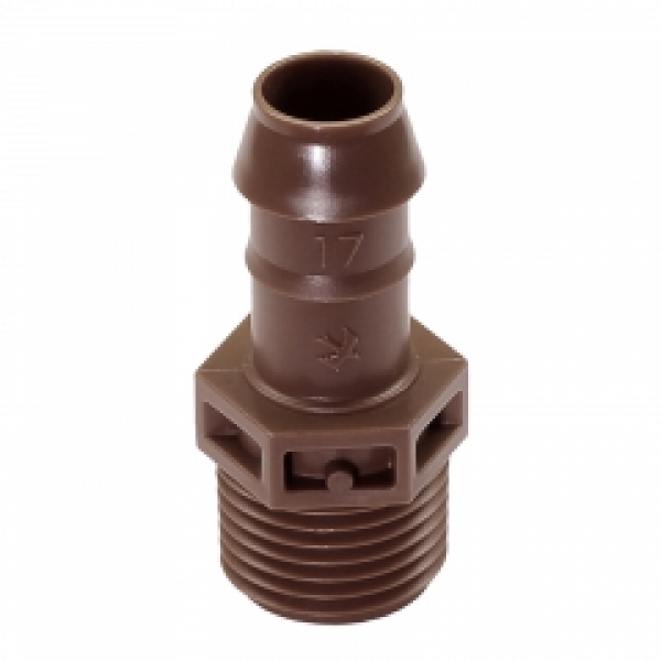 Steckfitting-Kupplung 17 mm X 1/2“ AG für XF DRIPLINE